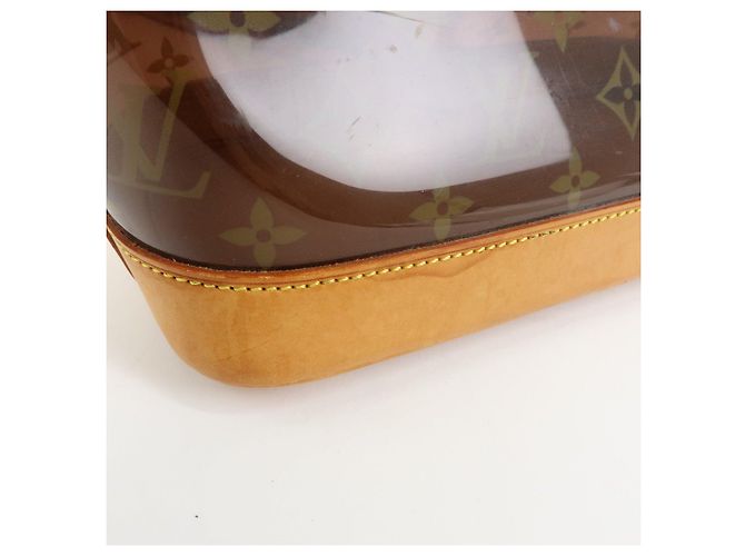 Borsa Tote Louis Vuitton Monogram Cabas Ambre PM Trasparente Marrone M92502 - vista 13