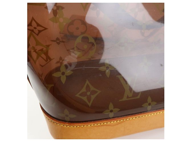 Borsa Tote Louis Vuitton Monogram Cabas Ambre PM Trasparente Marrone M92502 - vista 14