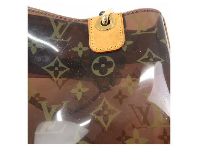 Borsa Tote Louis Vuitton Monogram Cabas Ambre PM Trasparente Marrone M92502 - vista 15