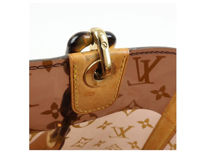 Borsa Tote Louis Vuitton Monogram Cabas Ambre PM Trasparente Marrone M92502 - vista 21