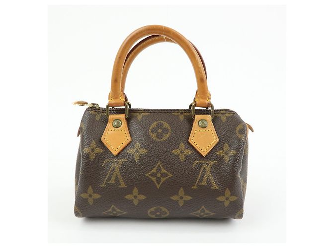 Louis Vuitton Monogram Canvas Mini Speedy Hand Bag & Strap M41534 - vista 2