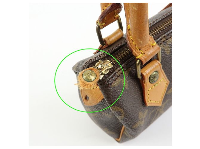 Louis Vuitton Monogram Canvas Mini Speedy Hand Bag & Strap M41534 - vista 20