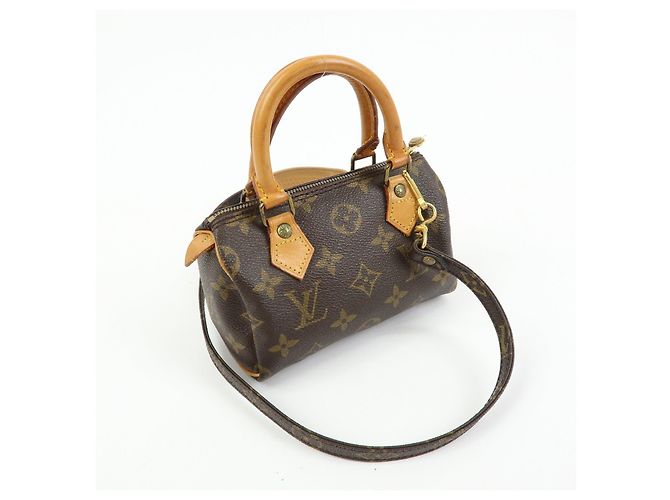 Louis Vuitton Monogram Canvas Mini Speedy Hand Bag & Strap M41534 - vista 4