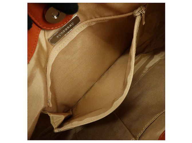 Borsa a tracolla BURBERRY Nova Plaid in tela e pelle Beige - vista 22