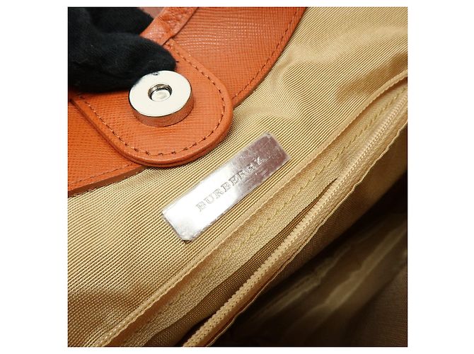 Borsa a tracolla BURBERRY Nova Plaid in tela e pelle Beige - vista 24