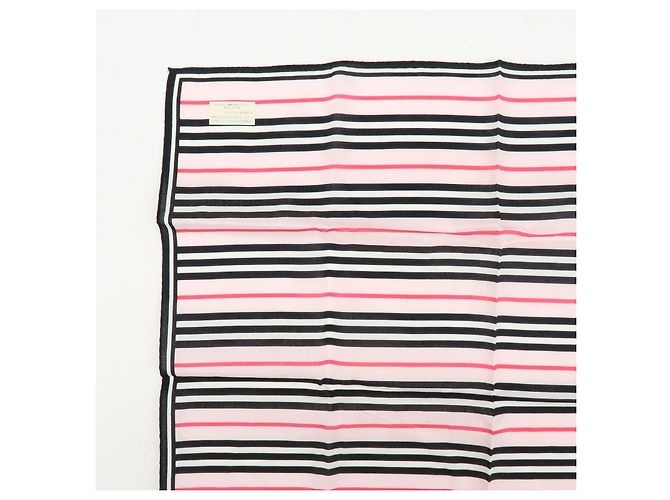 BURBERRY Set di 2 fazzoletti in cotone 100% Nova Plaid Rosa Beige - vista 14