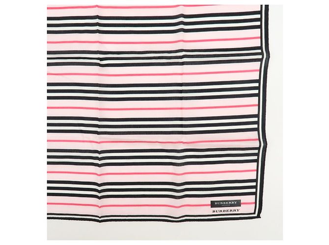 BURBERRY Set di 2 fazzoletti in cotone 100% Nova Plaid Rosa Beige - vista 16
