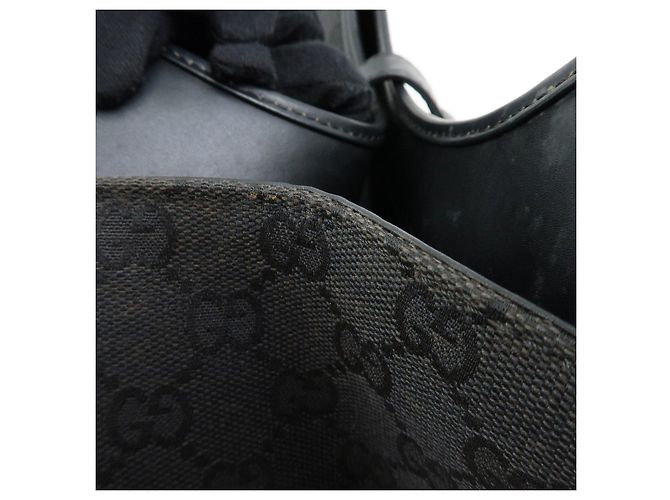 Borsa a mano e a tracolla GUCCI Jackie GG Canvas Leather Nera 001・1067 - vista 17