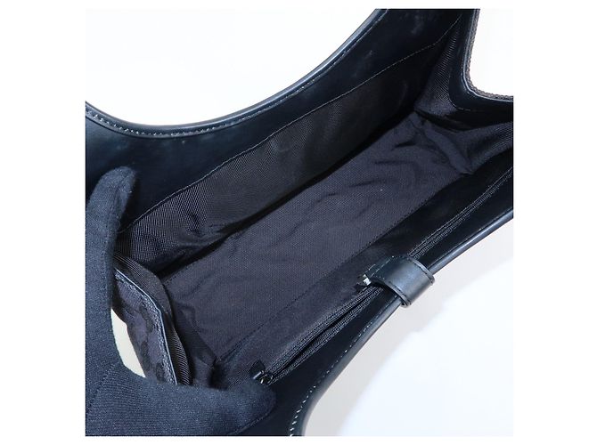 Borsa a mano e a tracolla GUCCI Jackie GG Canvas Leather Nera 001・1067 - vista 20