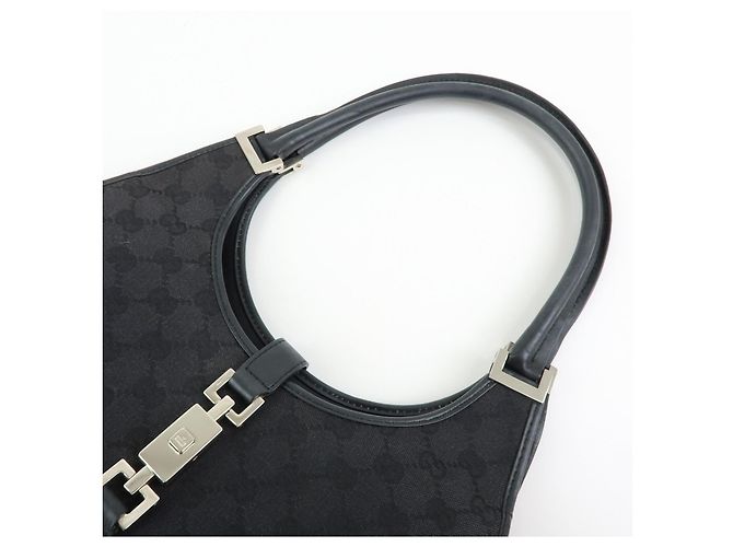 Borsa a mano e a tracolla GUCCI Jackie GG Canvas Leather Nera 001・1067 - vista 6