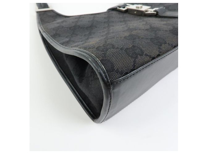 Borsa a mano e a tracolla GUCCI Jackie GG Canvas Leather Nera 001・1067 - vista 9