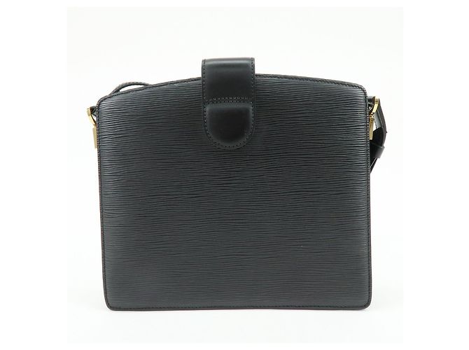 Borsa a tracolla Louis Vuitton Epi Capuchin Noir Black M52342 - vista 2