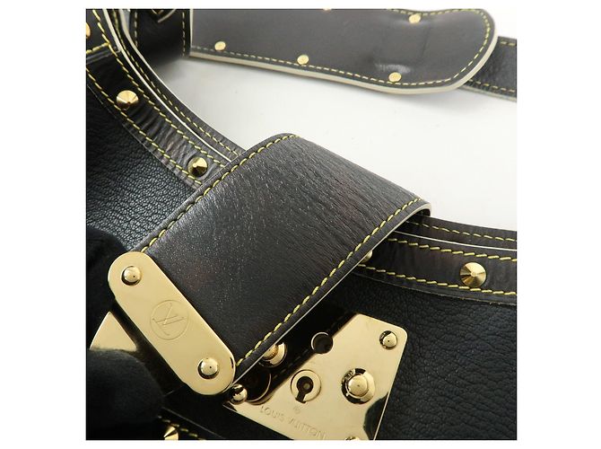 Louis Vuitton Suhali L'Affriolant Leather Shoulder Bag Noir M92851 - vista 19