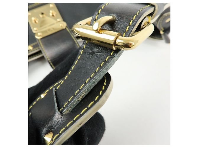 Louis Vuitton Suhali L'Affriolant Leather Shoulder Bag Noir M92851 - vista 9