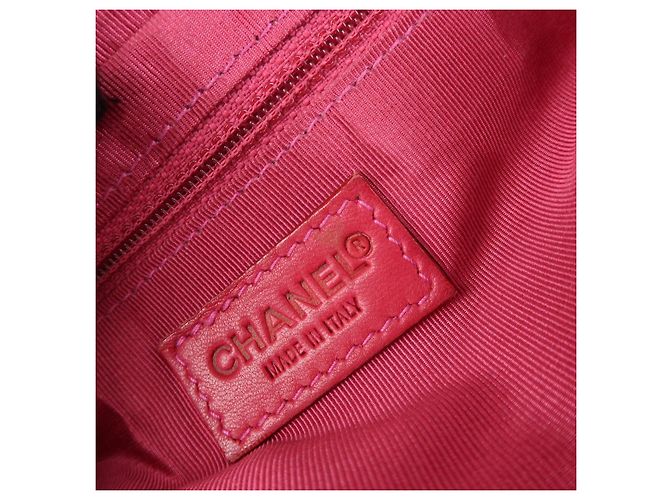 Bolsa de Ombro com Corrente em Couro e Pele de Coelho CHANEL Purple - vista 20