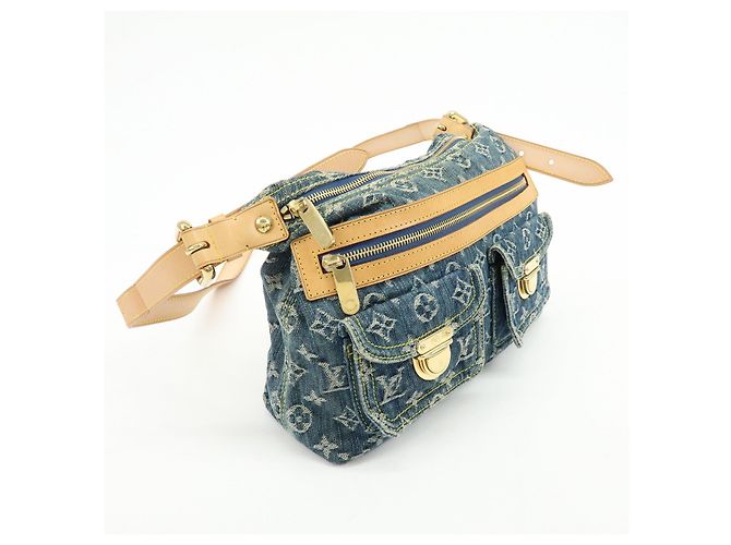 Louis Vuitton Monogram Denim Baggy PM Borsa 2Way Borsa a Tracolla M95049 - vista 4