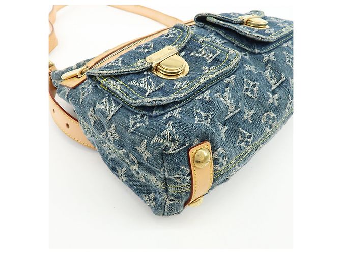 Louis Vuitton Monogram Denim Baggy PM Borsa 2Way Borsa a Tracolla M95049 - vista 9