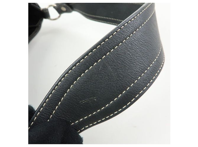 Céline Borsa a spalla e a mano CELINE in tela Macadam e pelle Nera - vista 7