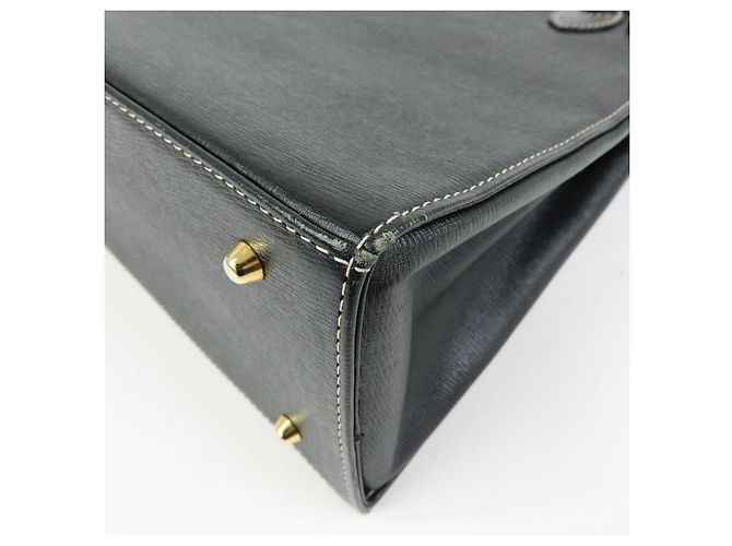 BURBERRY Borsa a mano e tote bag in pelle Nova Plaid Nera - vista 12
