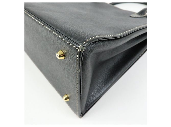 BURBERRY Borsa a mano e tote bag in pelle Nova Plaid Nera - vista 14