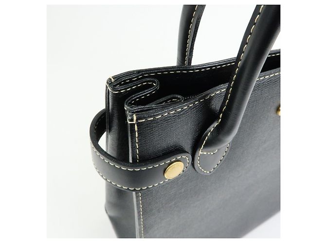 BURBERRY Borsa a mano e tote bag in pelle Nova Plaid Nera - vista 15