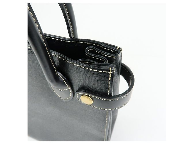 BURBERRY Borsa a mano e tote bag in pelle Nova Plaid Nera - vista 16