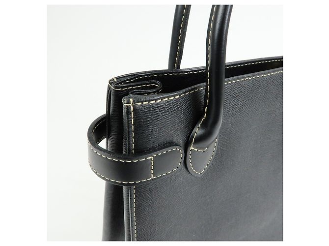 BURBERRY Borsa a mano e tote bag in pelle Nova Plaid Nera - vista 18