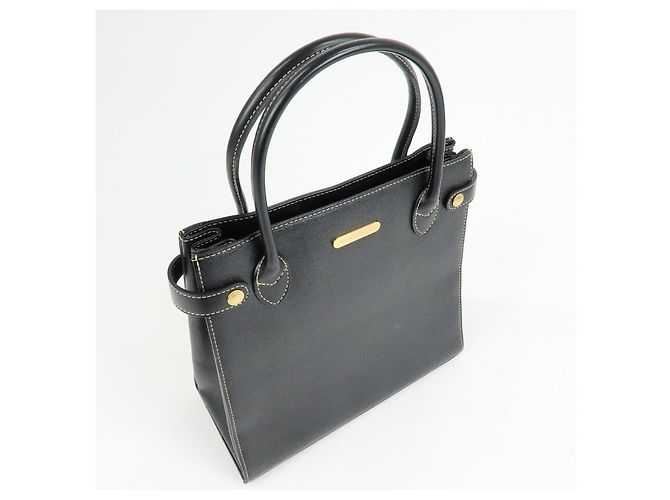BURBERRY Borsa a mano e tote bag in pelle Nova Plaid Nera - vista 4
