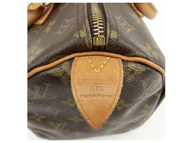 Louis Vuitton Monogram Speedy 30 Boston Bag Hand Bag Brown M41526 - vista 23