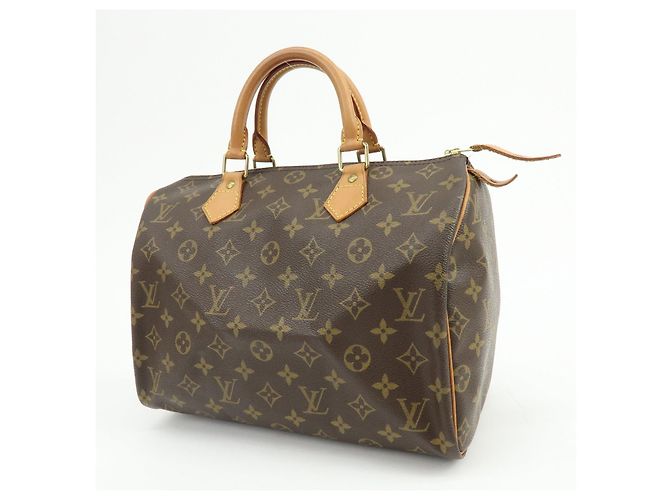 Louis Vuitton Monogram Speedy 30 Boston Bag Hand Bag Brown M41526 - vista 3