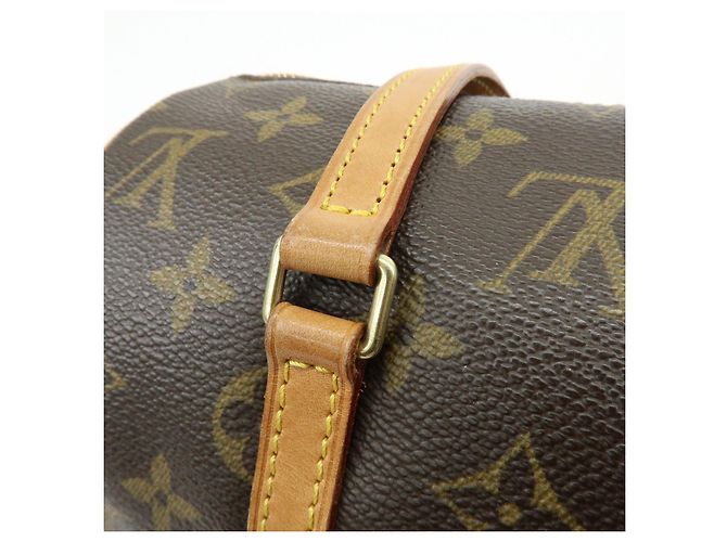 Borsa a mano Louis Vuitton Monogram Papillon 26 Vecchio Stile Marrone M51366 - vista 11