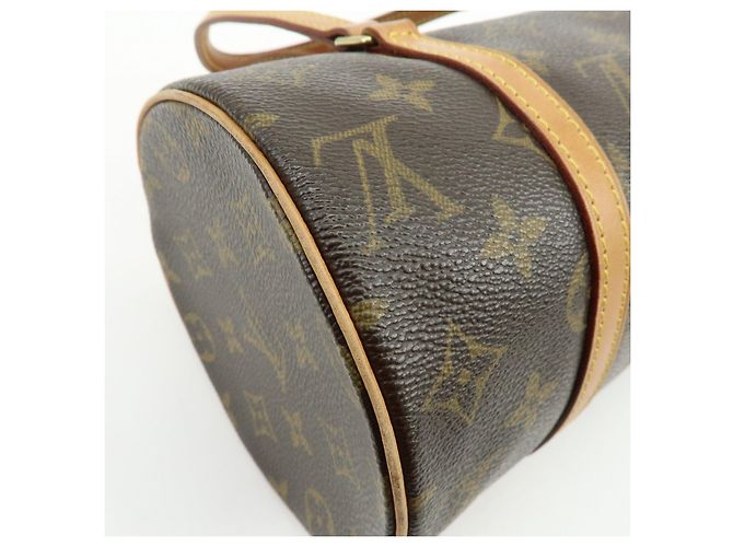 Borsa a mano Louis Vuitton Monogram Papillon 26 Vecchio Stile Marrone M51366 - vista 12