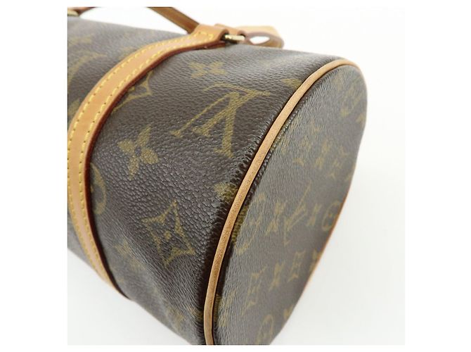 Borsa a mano Louis Vuitton Monogram Papillon 26 Vecchio Stile Marrone M51366 - vista 13