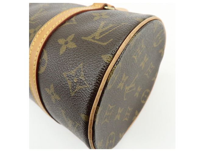 Borsa a mano Louis Vuitton Monogram Papillon 26 Vecchio Stile Marrone M51366 - vista 15