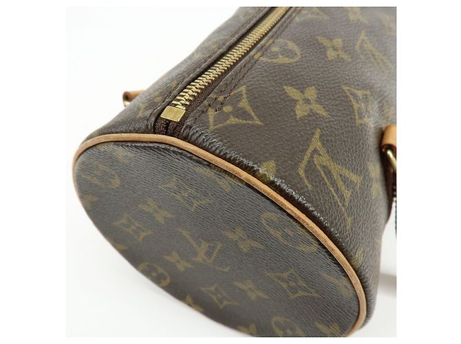 Borsa a mano Louis Vuitton Monogram Papillon 26 Vecchio Stile Marrone M51366 - vista 16