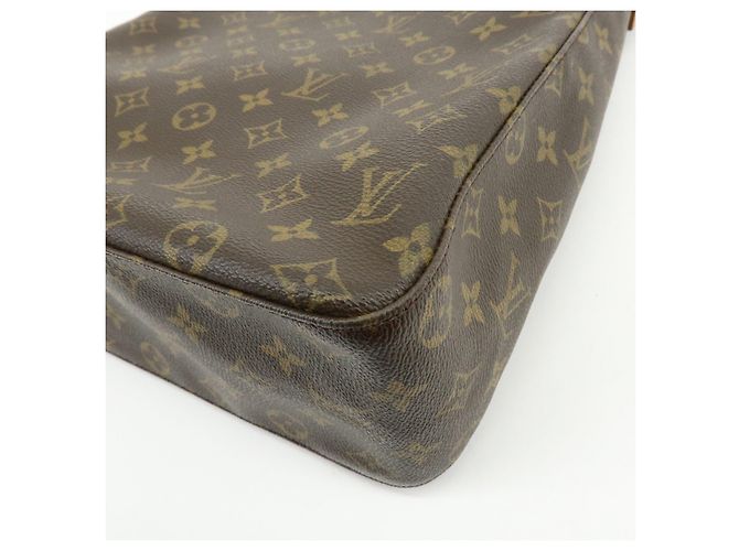 Borsa a spalla e a mano Louis Vuitton Monogram Looping GM Brown M51145 - vista 12