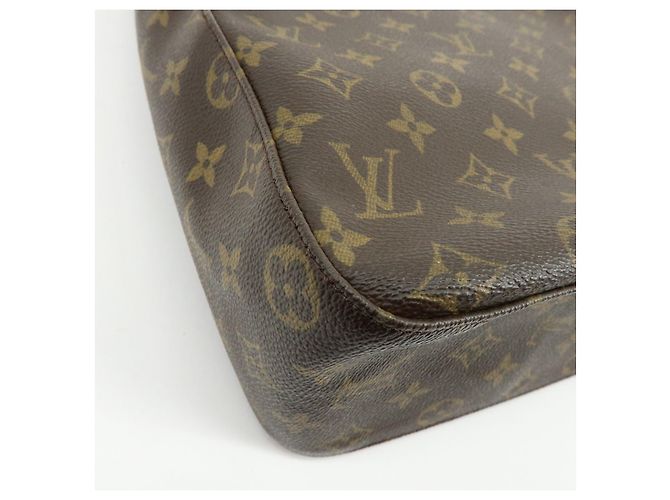 Borsa a spalla e a mano Louis Vuitton Monogram Looping GM Brown M51145 - vista 13