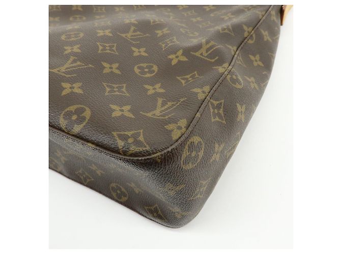 Borsa a spalla e a mano Louis Vuitton Monogram Looping GM Brown M51145 - vista 14