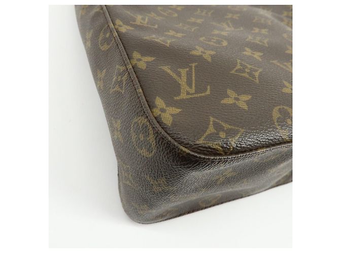 Borsa a spalla e a mano Louis Vuitton Monogram Looping GM Brown M51145 - vista 15