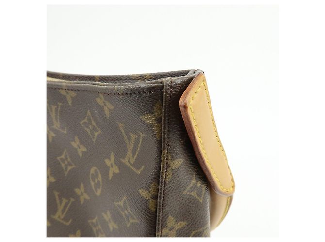 Borsa a spalla e a mano Louis Vuitton Monogram Looping GM Brown M51145 - vista 16
