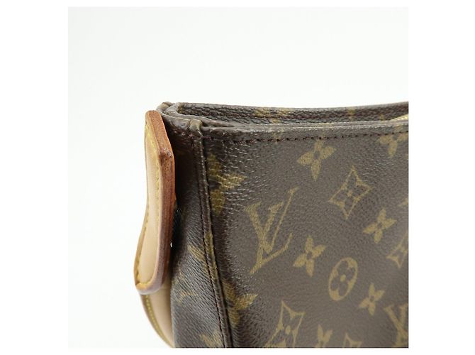 Borsa a spalla e a mano Louis Vuitton Monogram Looping GM Brown M51145 - vista 17