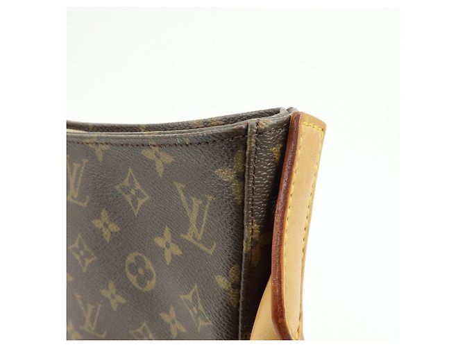 Borsa a spalla e a mano Louis Vuitton Monogram Looping GM Brown M51145 - vista 18