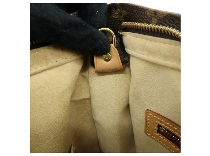 Borsa a spalla e a mano Louis Vuitton Monogram Looping GM Brown M51145 - vista 24