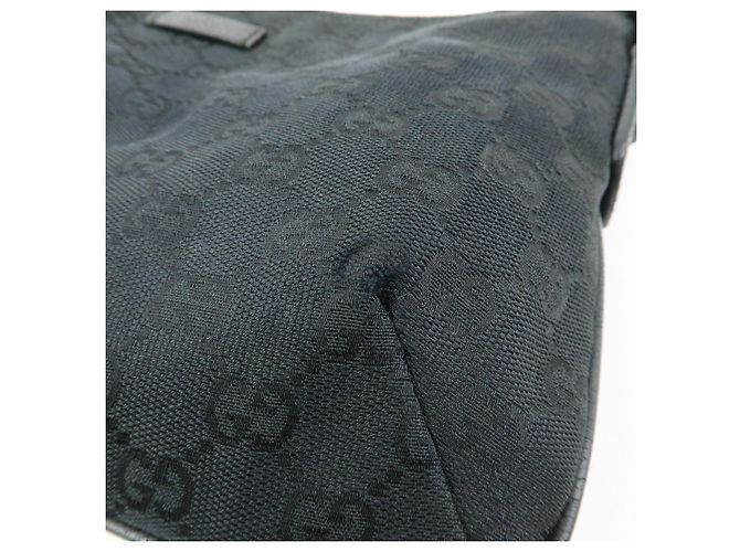 Borsa a tracolla GUCCI Sherry GG Canvas e pelle Nera 189749 - vista 10