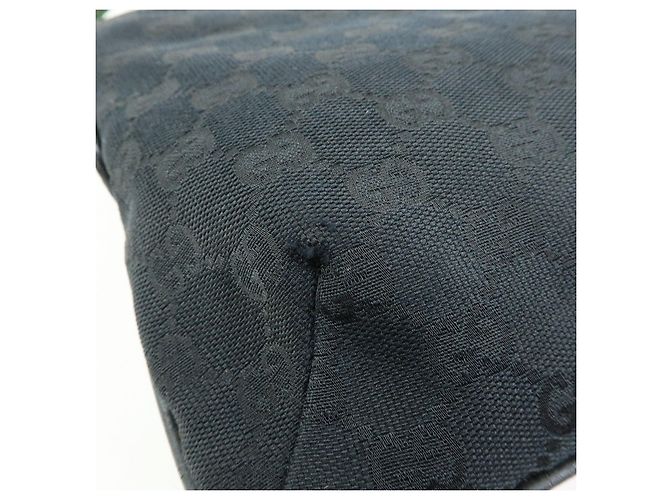 Borsa a tracolla GUCCI Sherry GG Canvas e pelle Nera 189749 - vista 12