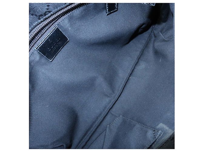Borsa a tracolla GUCCI Sherry GG Canvas e pelle Nera 189749 - vista 19