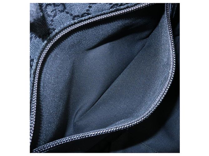 Borsa a tracolla GUCCI Sherry GG Canvas e pelle Nera 189749 - vista 20