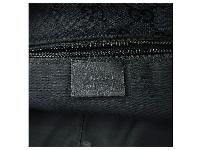 Borsa a tracolla GUCCI Sherry GG Canvas e pelle Nera 189749 - vista 24