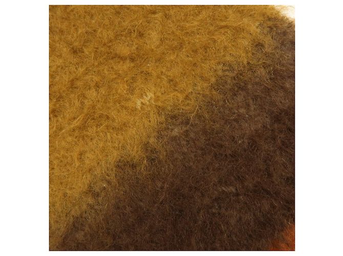 Sciarpa Sciallo LOEWE Anagram in lana mohair Orange Multicolor - vista 9