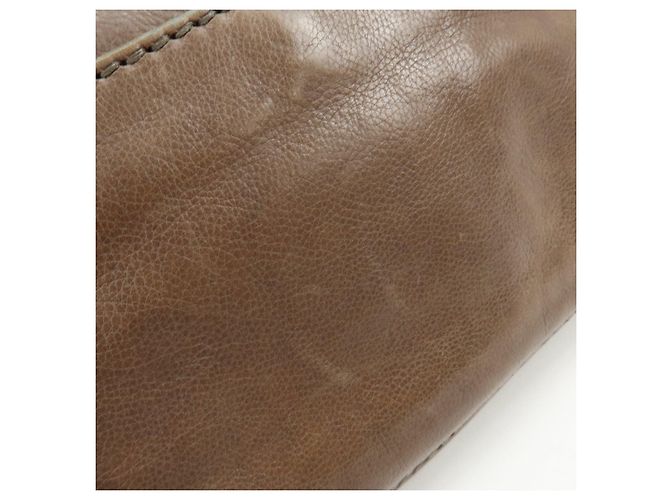 Borsa a tracolla in pelle con logo e patta PRADA Borsa a mano Greige B4659C - vista 17